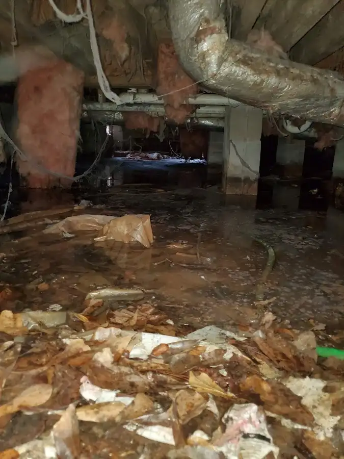 Crawl space flood assessment for Commercial Water Damage Restoration in Selinsgrove